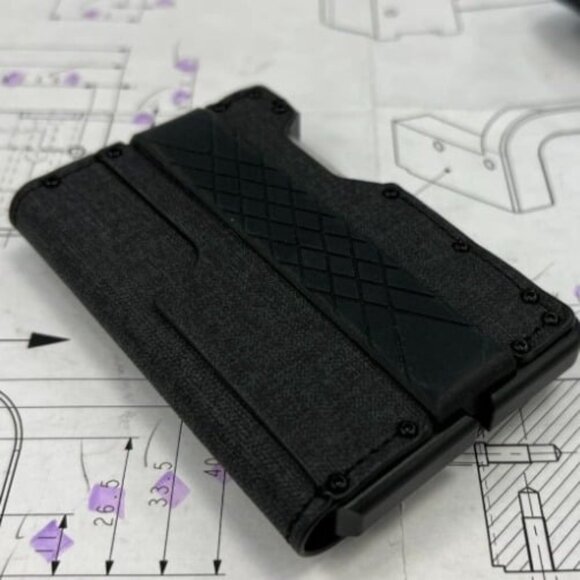 Tactical Minimalist Wallet for Men, Slim RFID-Blocking Metal Card Holder - Picture 5 of 6